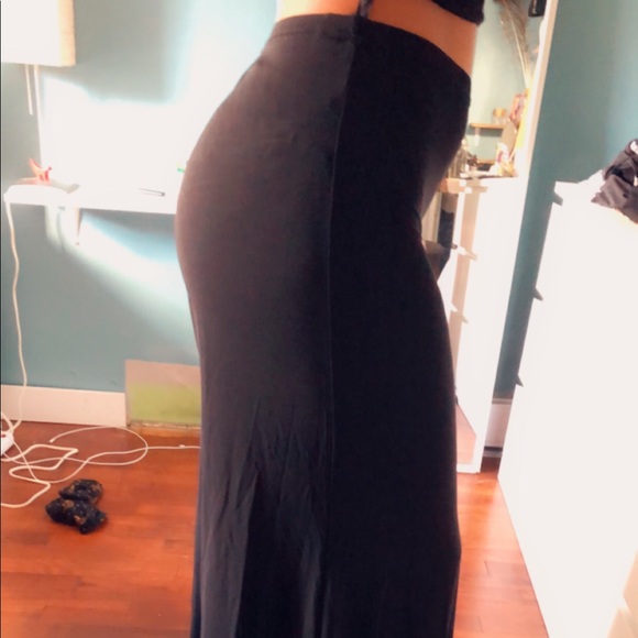 Flared black trousers - Picture 2 of 2